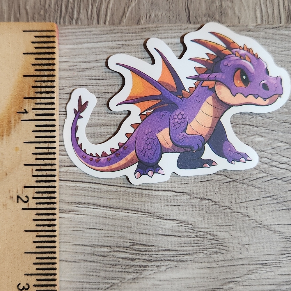 10/$10 Dinosaur Sticker Cartoon Jurassic Colorful Playful Decal